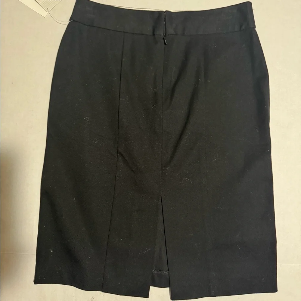 GAP Stretch Black Skirt, Back Slit,‎ Women's 2 NWT #1209